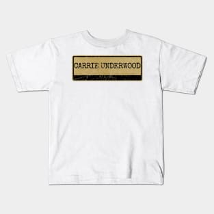 Aliska text black retro - Carrie Underwood Kids T-Shirt